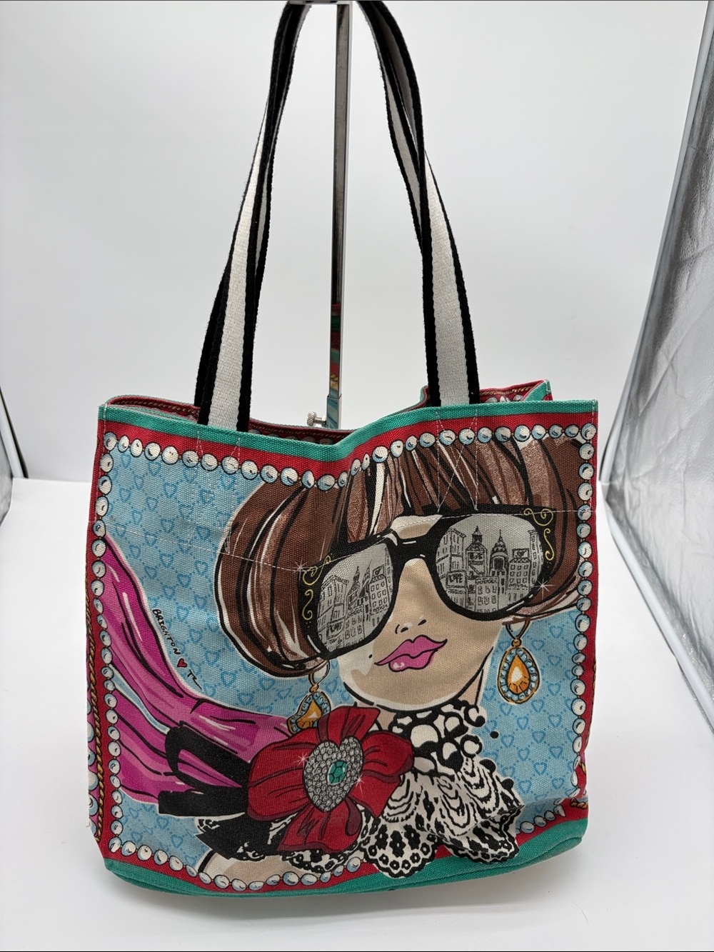 Brighton Sparkle and Shine All Over Graphic City Women Tote BLEMISH